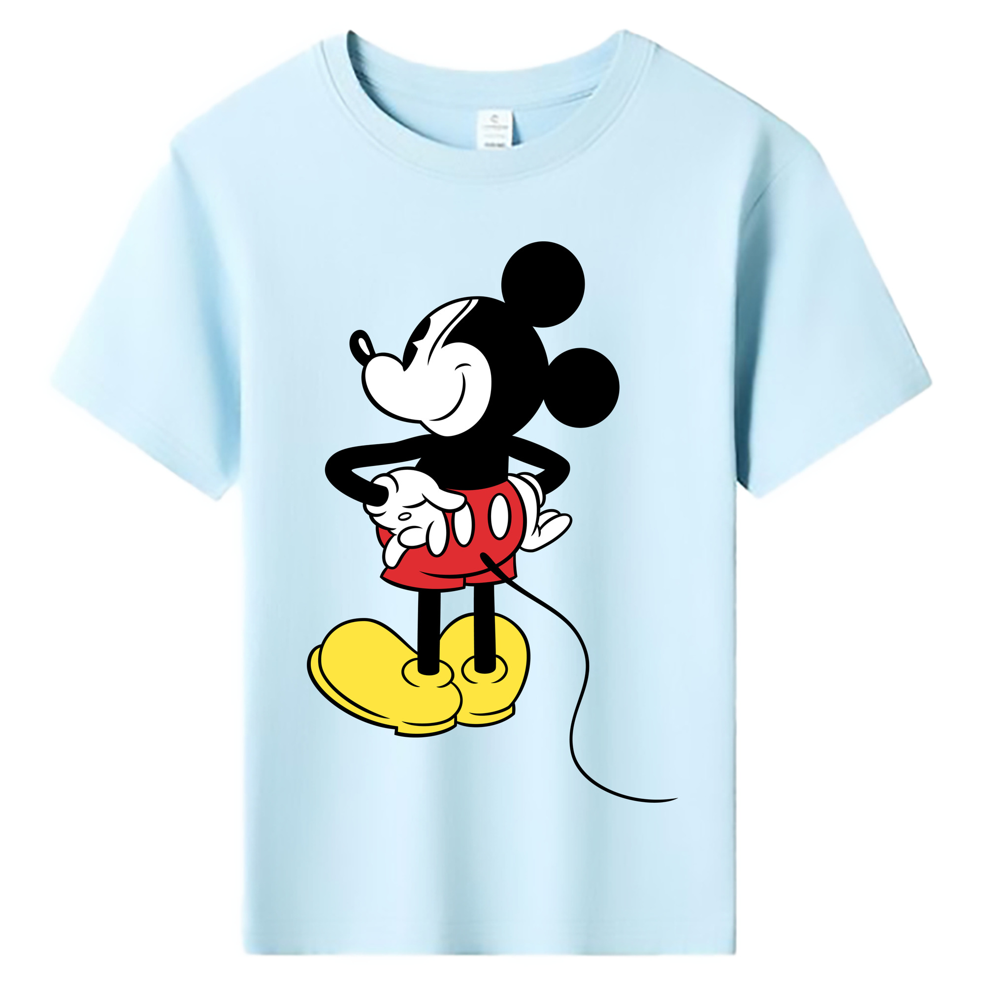 ミッキーマウス Mickey Mouse 綿100％キッズTシャツ（フロントプリント）